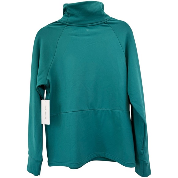 Yogalicious Lux Everglade Funnel Neck Sweatshirt M NWT - Picture 2 of 5